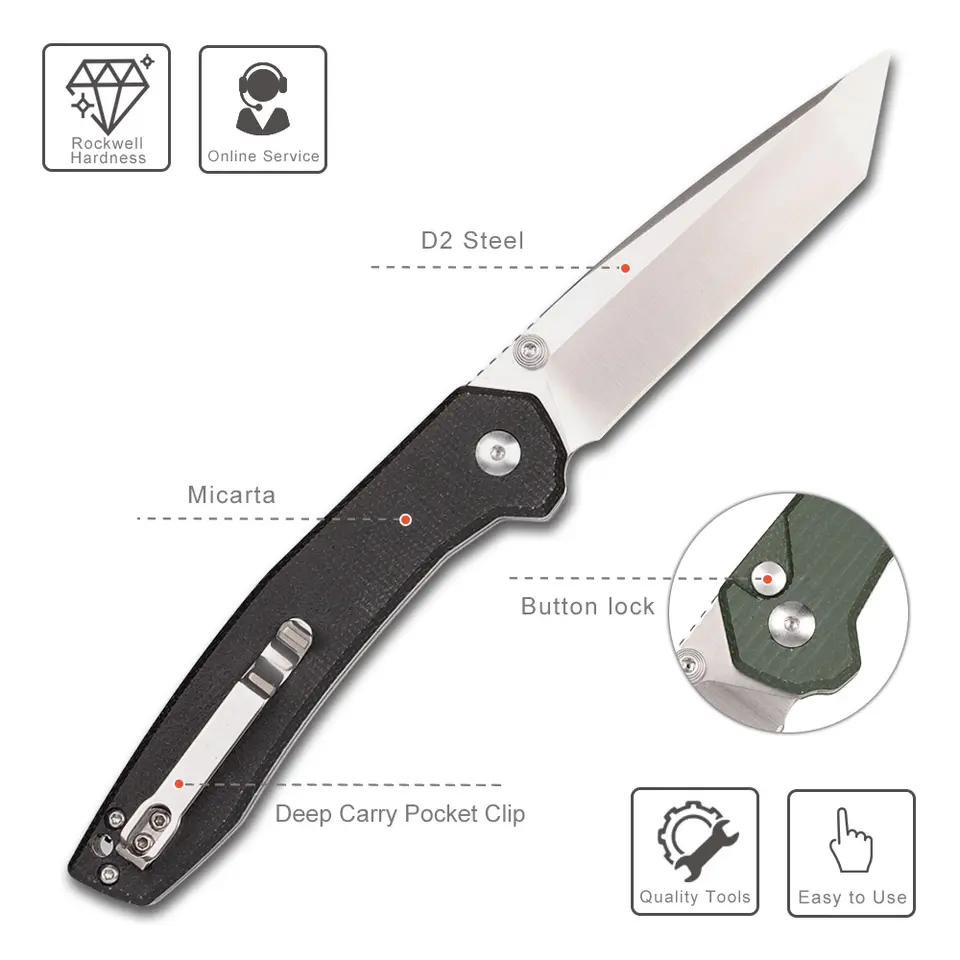 Clip Point Folding Knife - KK4301