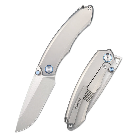 REMETTE Wild Species Premium M390, Titanium Pocket Folding EDC Knife