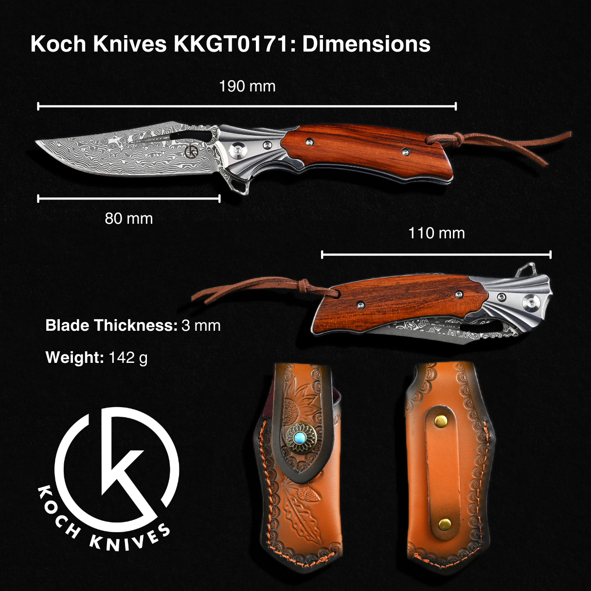 Koch Knives KKGT0171 Folding Knife