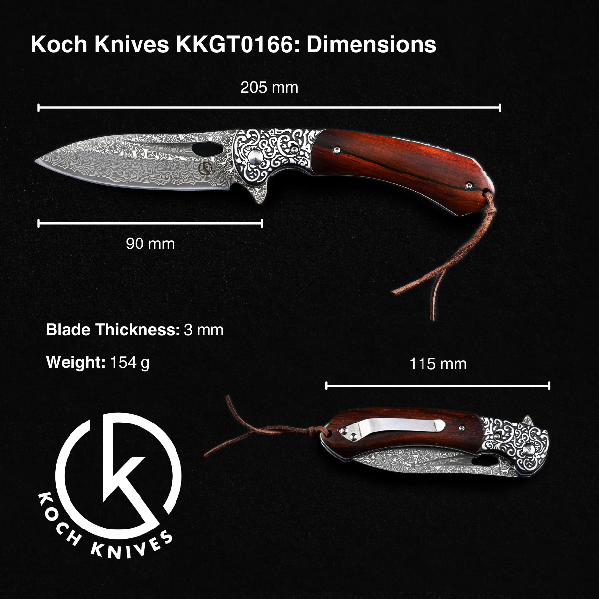 Koch Knives KKGT0166 Folding Knife