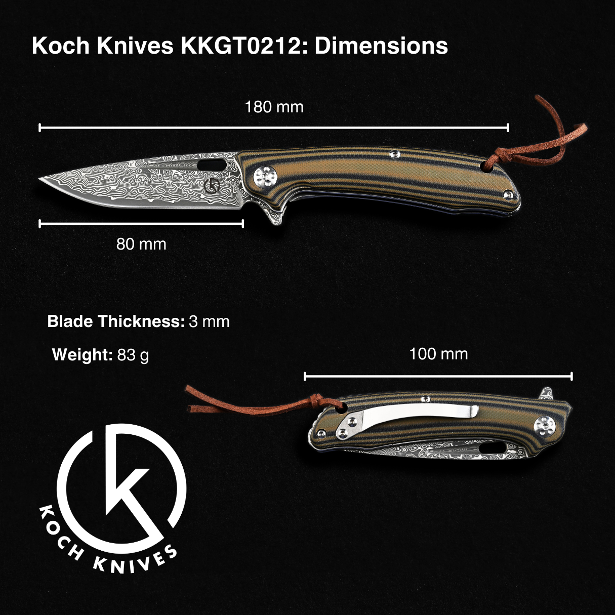 Koch Knives KKGT0212 Folding Knife