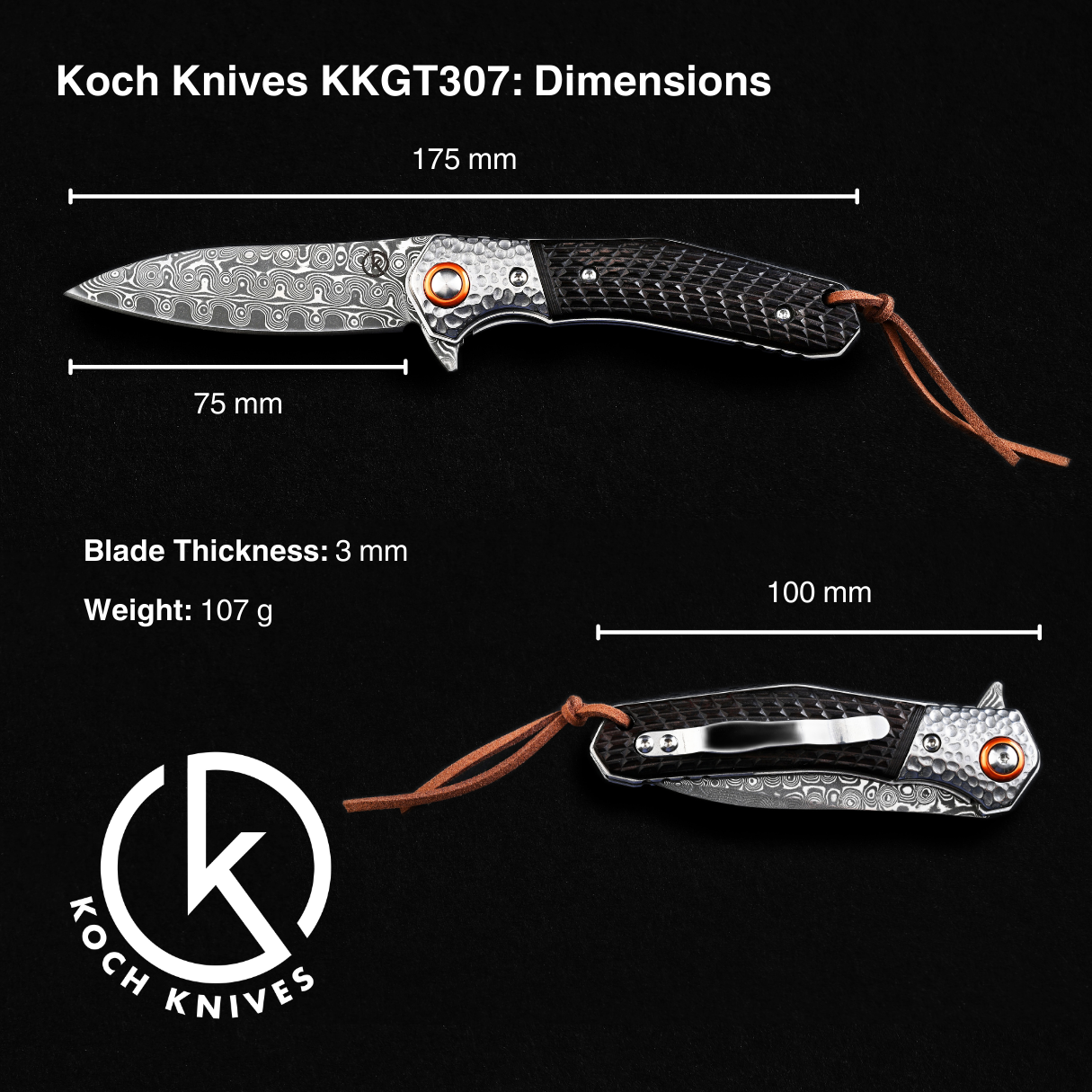 Koch Knives KKGT307 Folding Knife