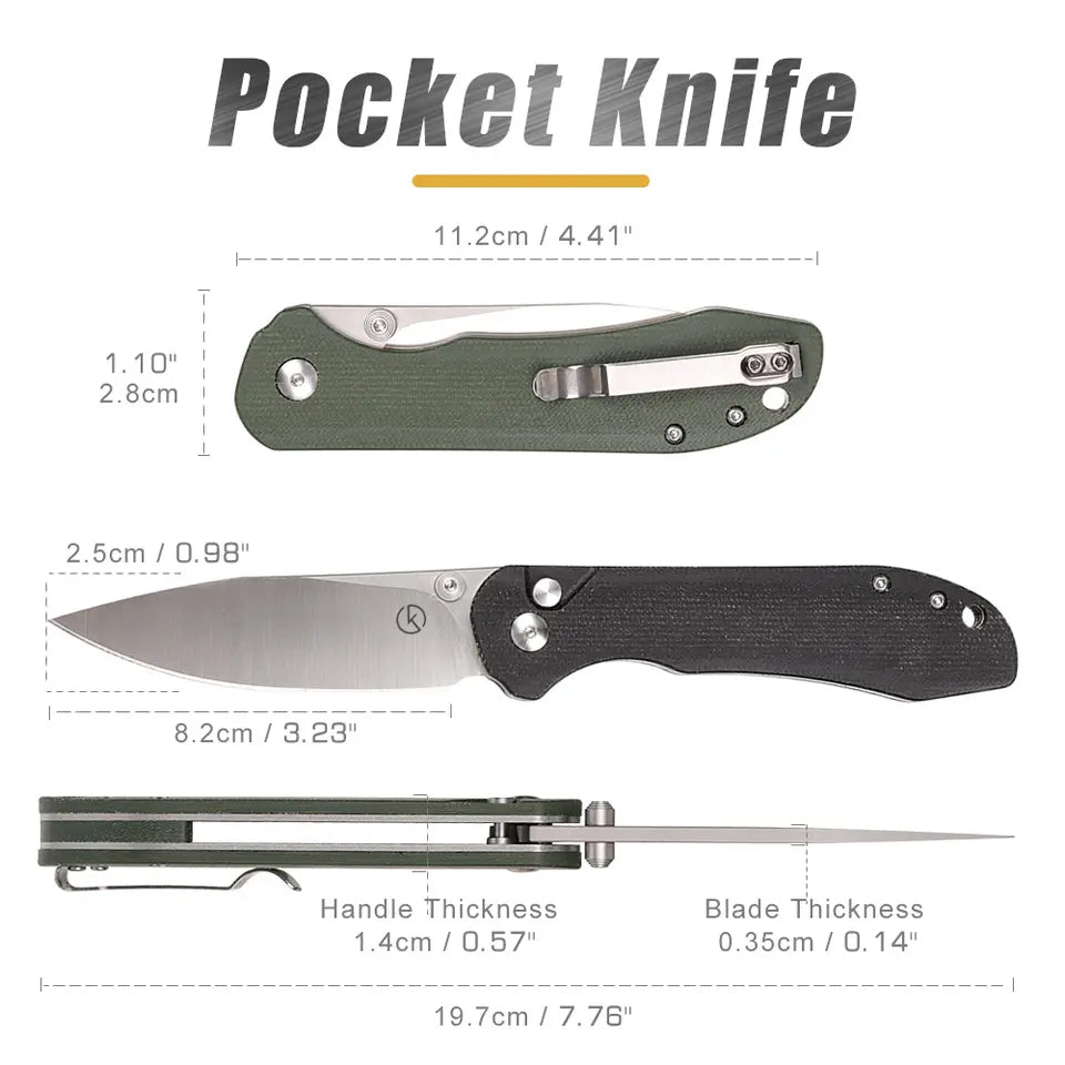 Button Lock Folding Knife - KK4302