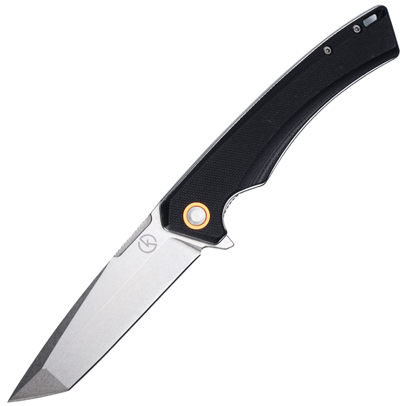 Koch Knives KK246 EDC Tanto Folding Knive (Black and Green)