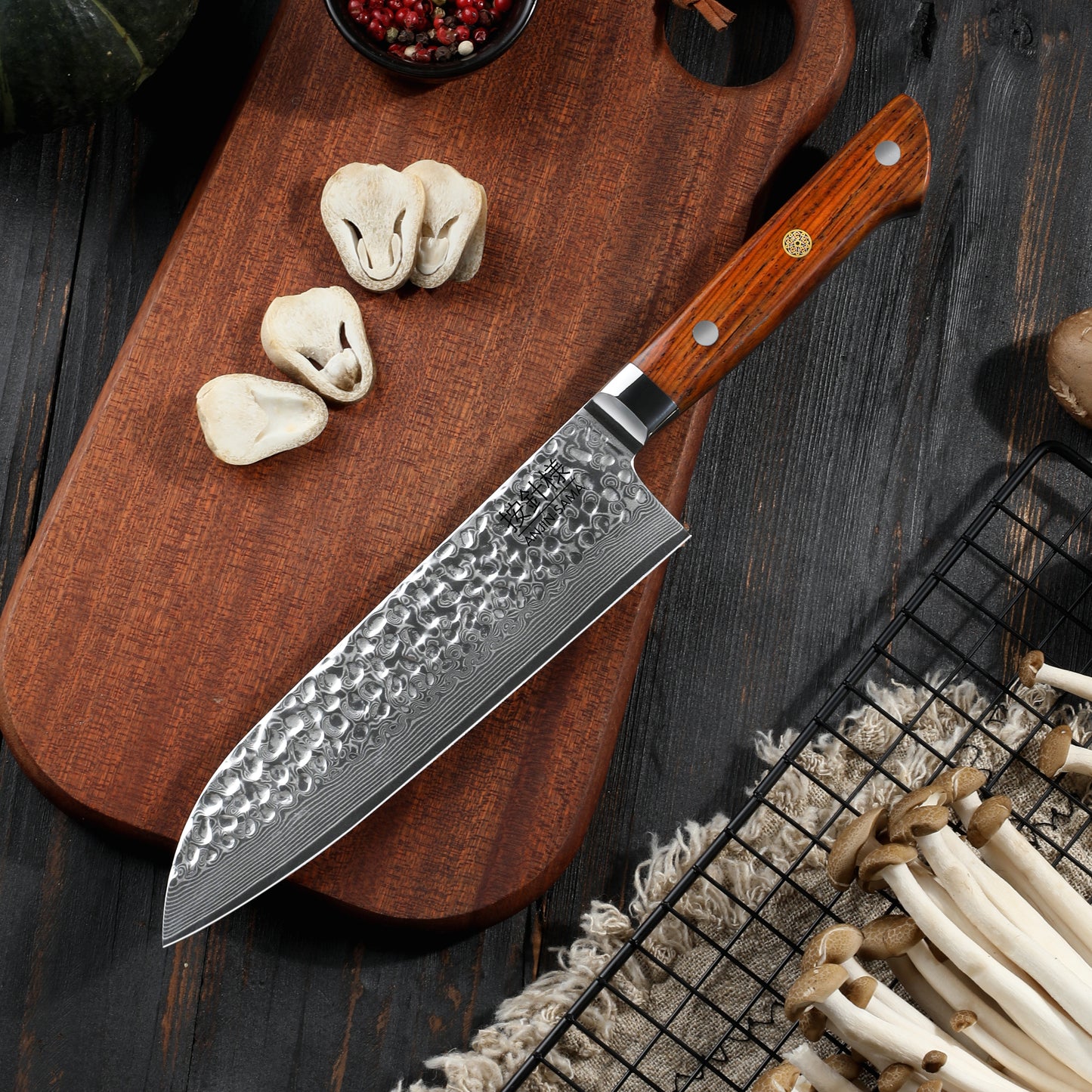 Anjin-Sama Premium 67-Layer Damascus Chef's Knife – Santuko