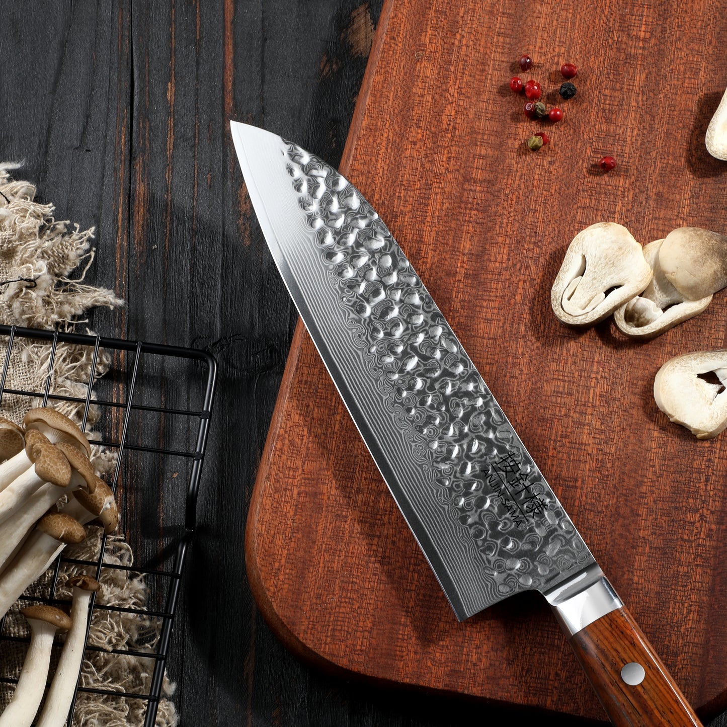 Anjin-Sama Premium 67-Layer Damascus Chef's Knife – Santuko