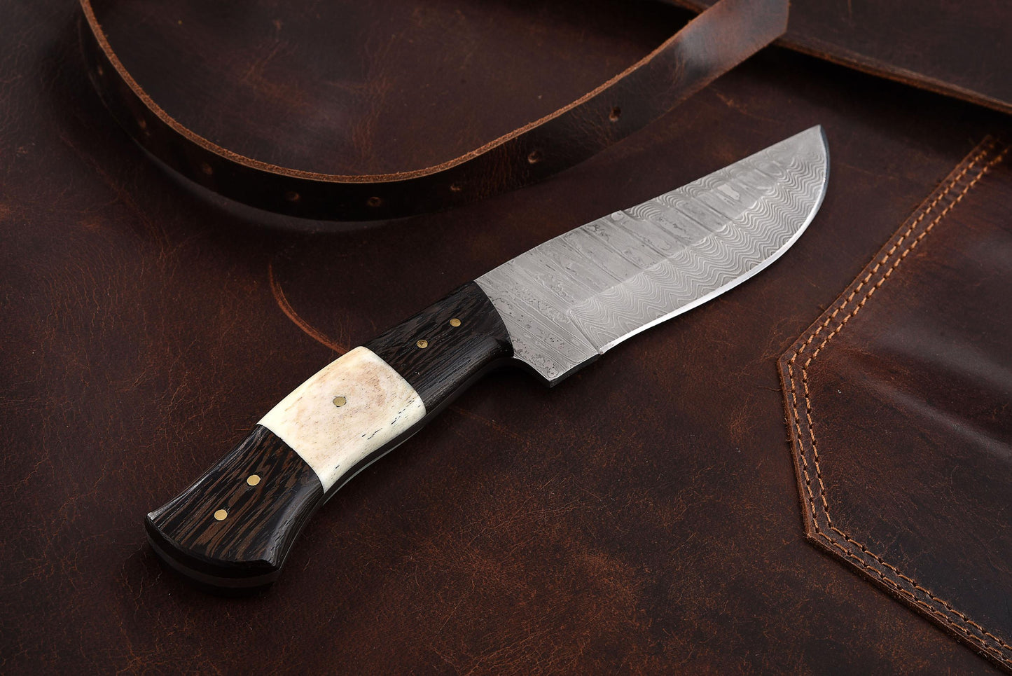 Stainless Damascus Outdoor Knife - KKSDHK-023