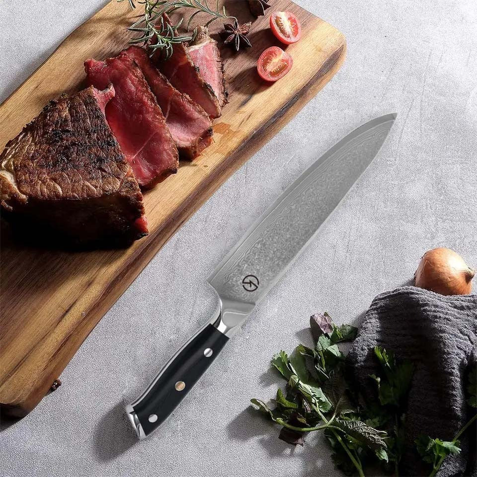 Premium Stainless Damascus Chef's Knife - KK521BA