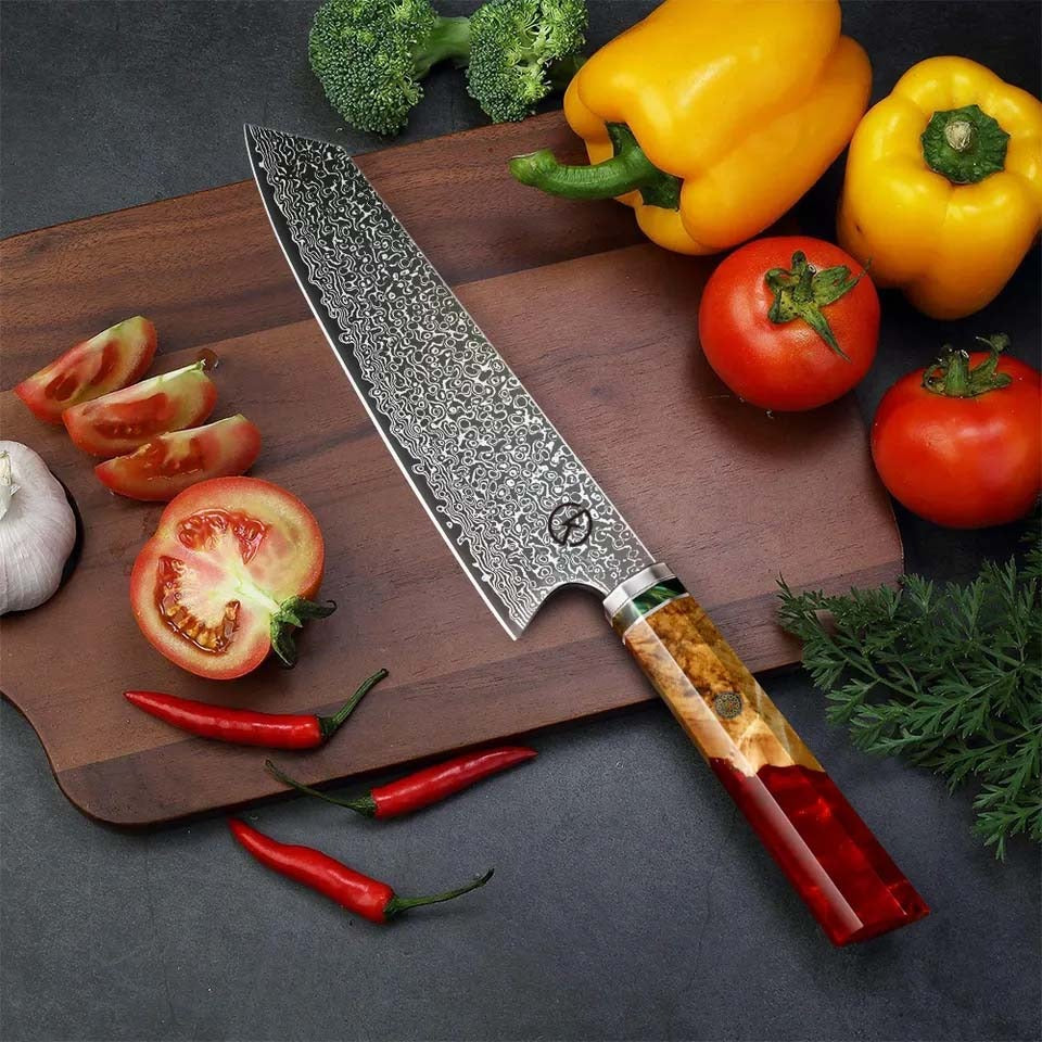 Premium Stainless Steel Damascus Chef's Knife - KK701