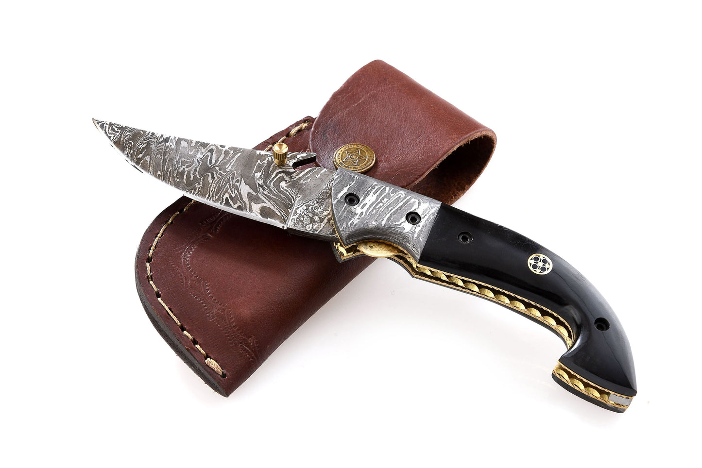 Damascus Folding Knife KK-FK-0004