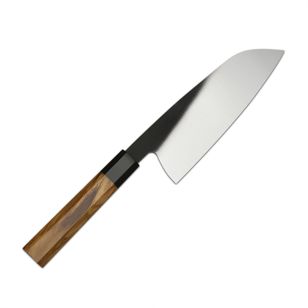 ANJIN-SAMA Santoku Knife - Versatile Japanese Blade with Olive Wood Handle