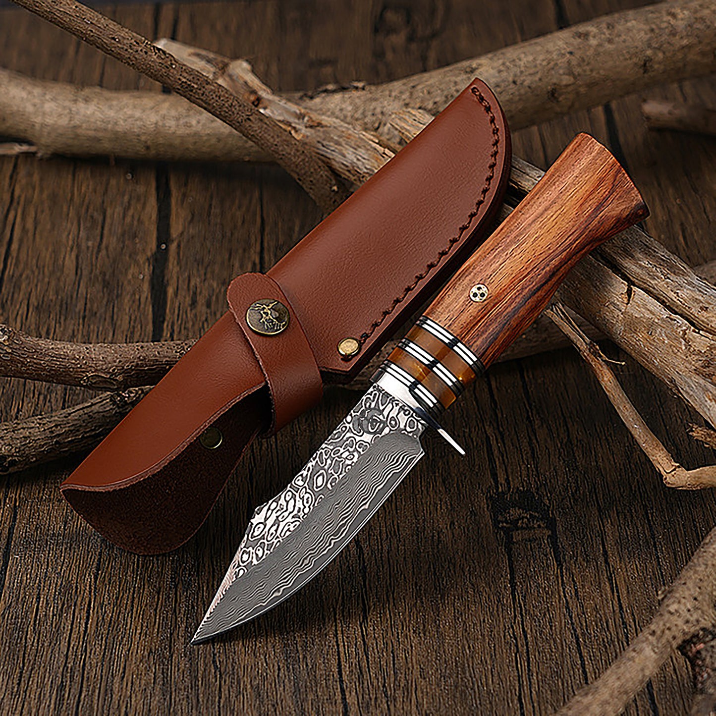 Koch Knives Stainless Steel Damascus Hunter - KK-Z002