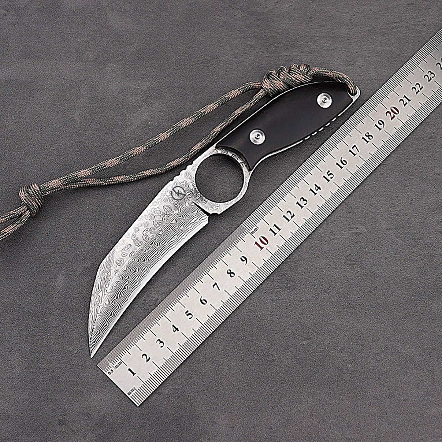 Handcrafted Damascus Claw with Fingerhole KK-Z008