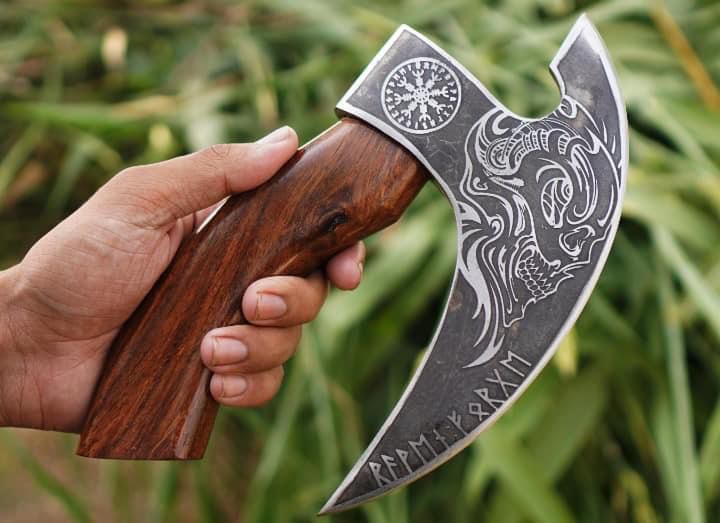 Koch Knives Pizza Axe - Skull